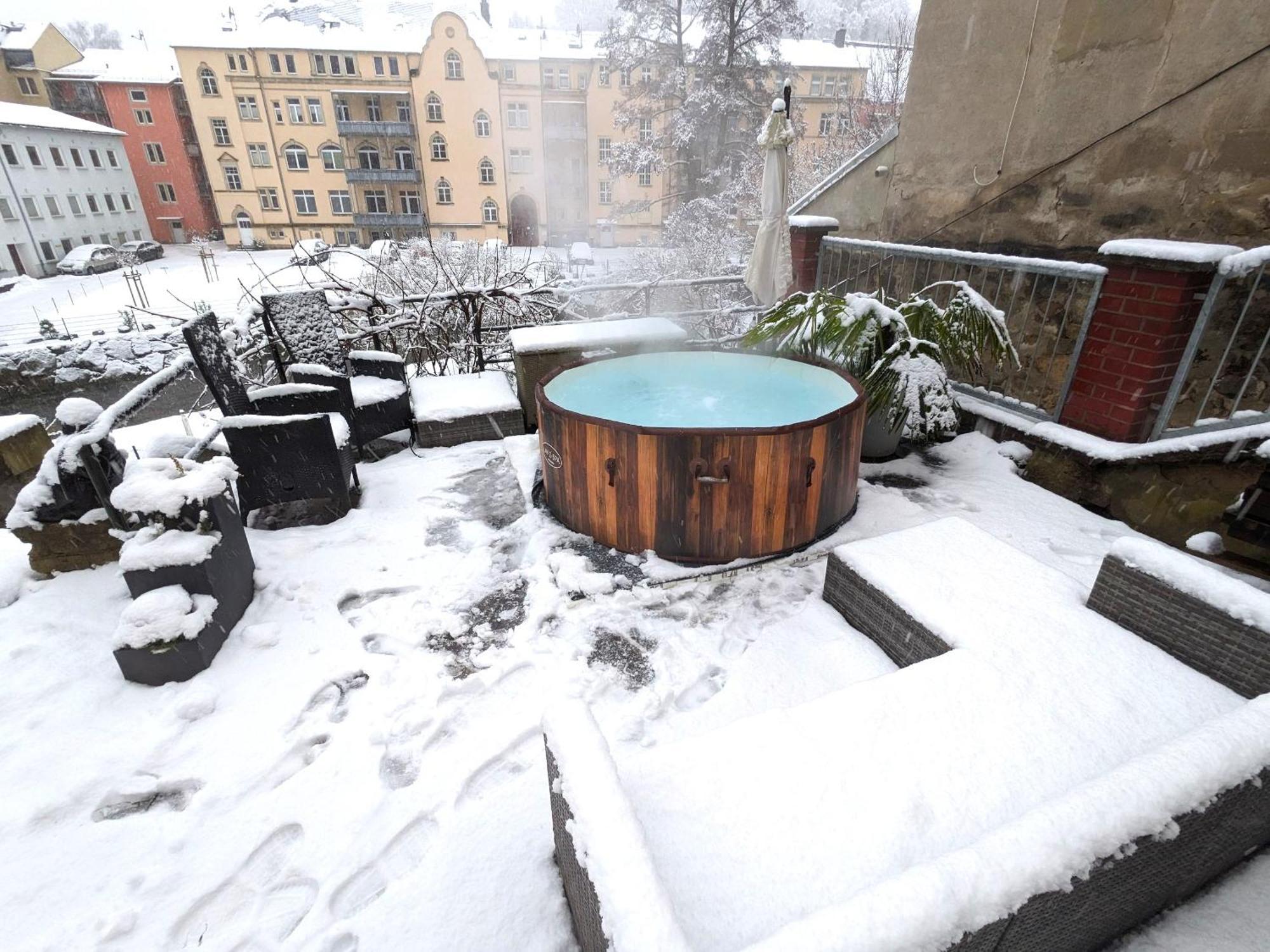 Uo - Urlaubsmagie - Helle Wohnung,Sauna,Whirlpool Зебніц Екстер'єр фото