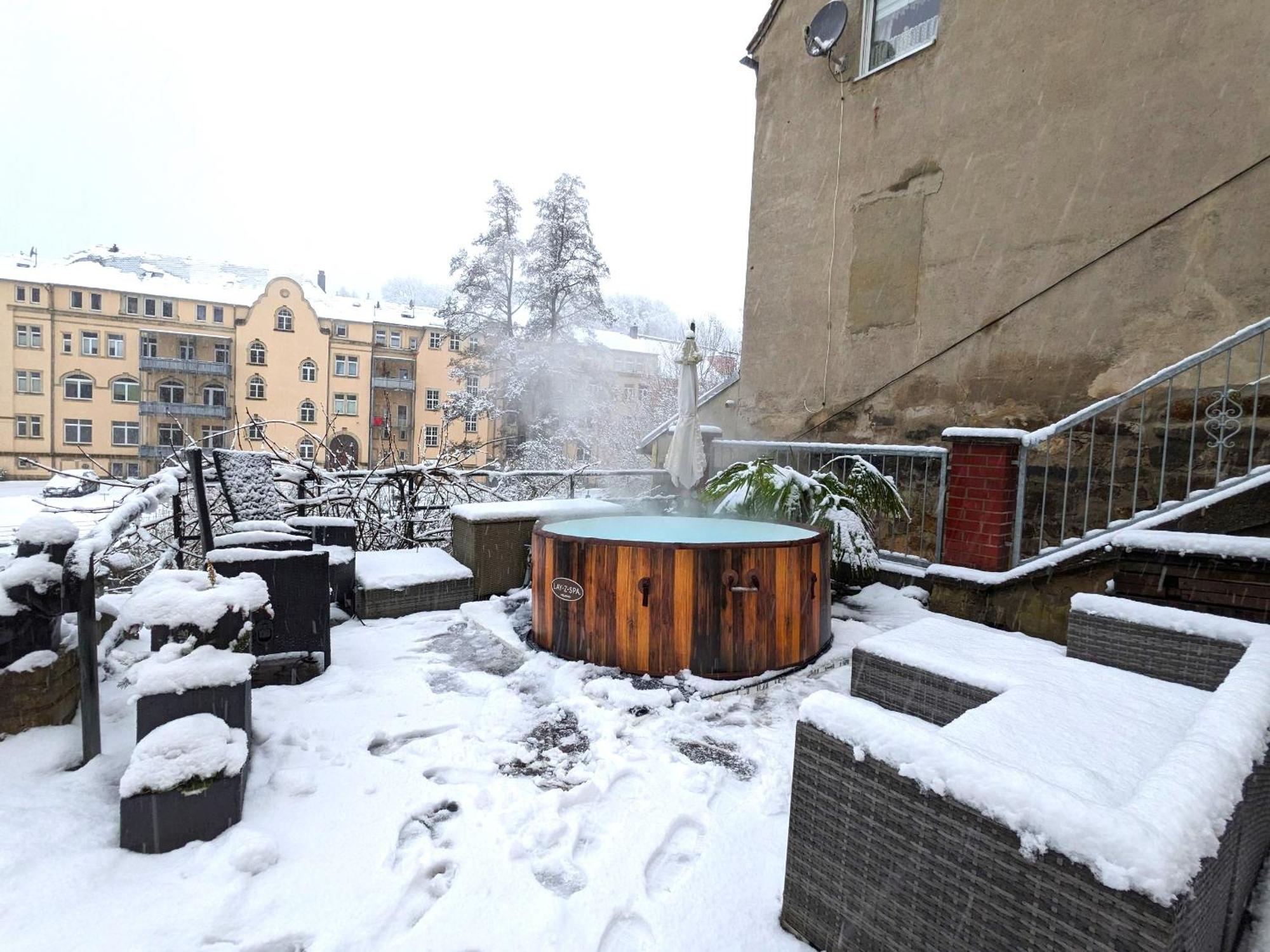 Uo - Urlaubsmagie - Helle Wohnung,Sauna,Whirlpool Зебніц Екстер'єр фото