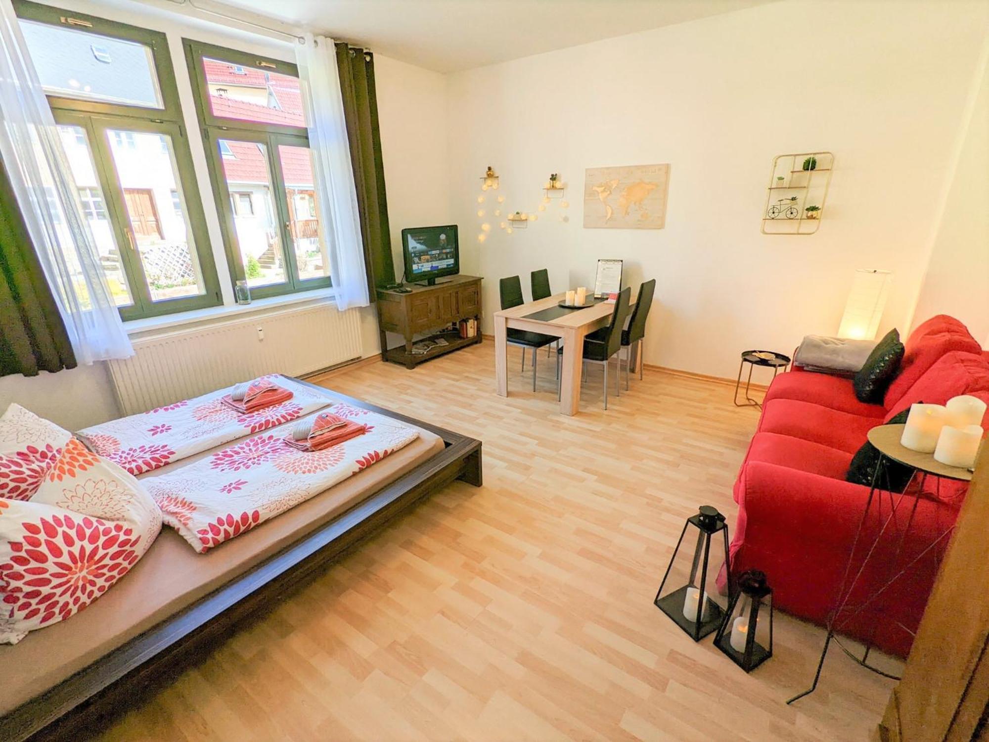 Uo - Urlaubsmagie - Helle Wohnung,Sauna,Whirlpool Зебніц Екстер'єр фото