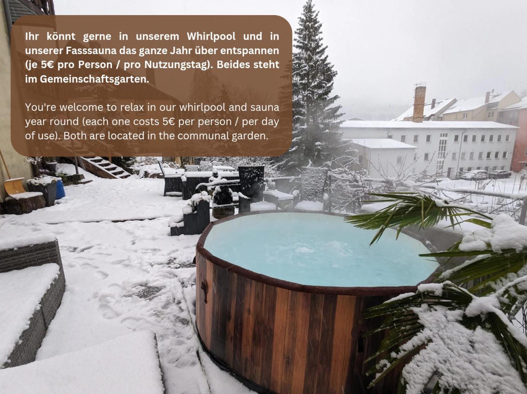 Uo - Urlaubsmagie - Helle Wohnung,Sauna,Whirlpool Зебніц Екстер'єр фото